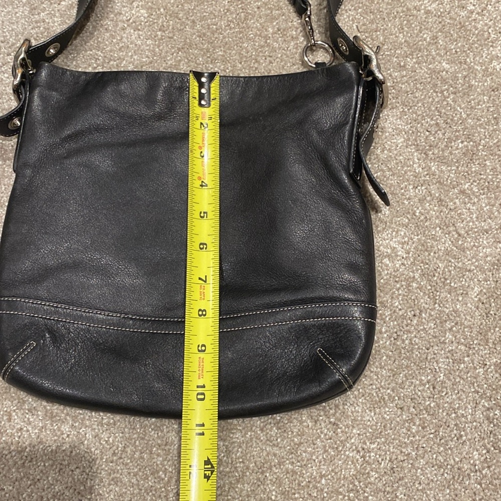 Vintage Coach 1415 Black Leather Legacy Slim Tassel Purse - Picture 6 of 10